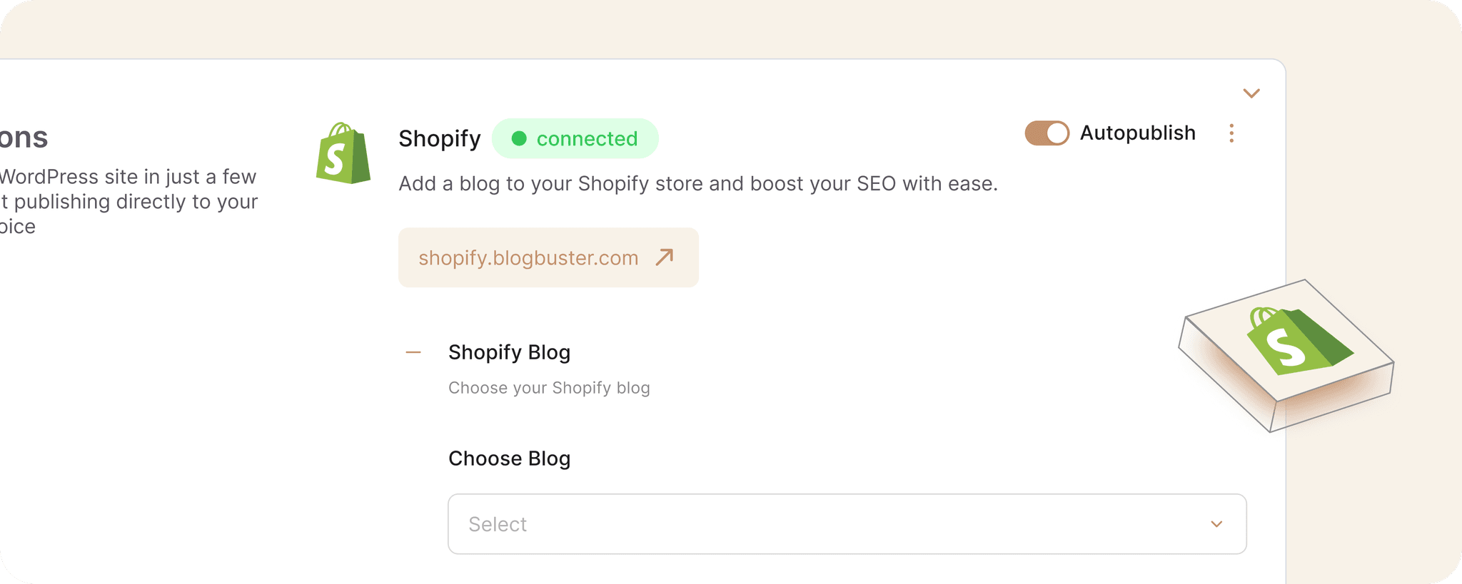 Shopify native integration